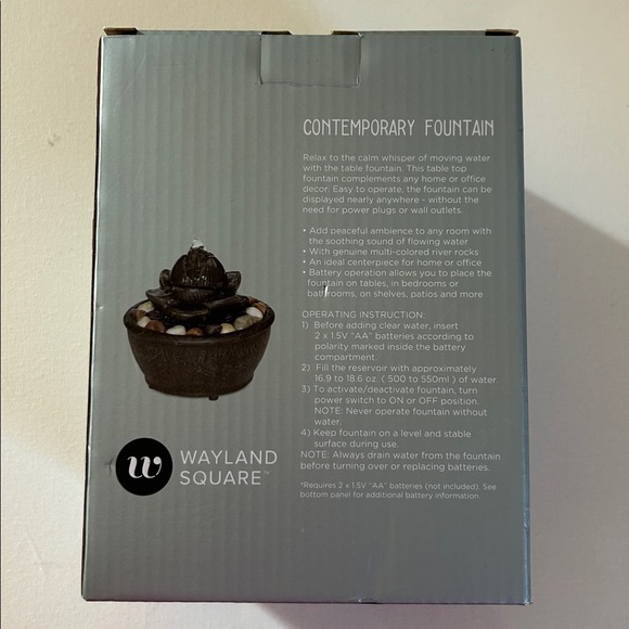 Wayland Square Contemporary Fountain Little Lotus - Picture 2 of 4